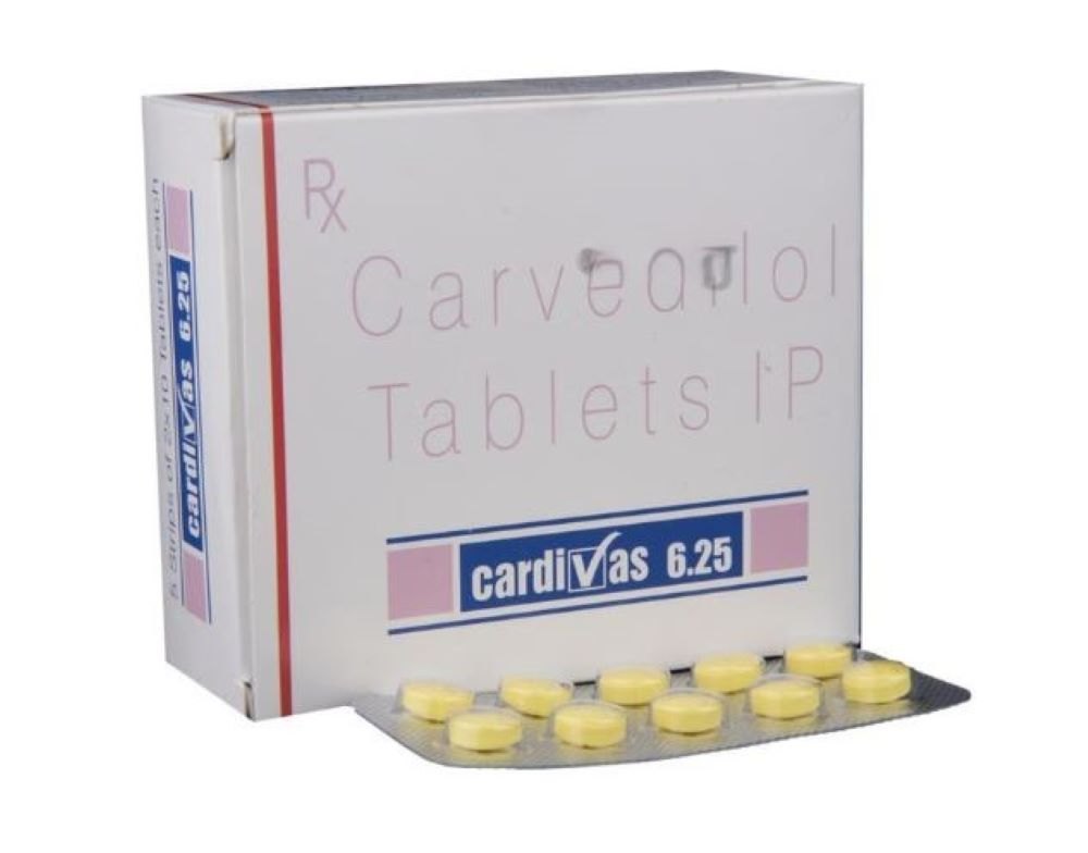 Cardivas 6.25 Mg (Carvedilol)