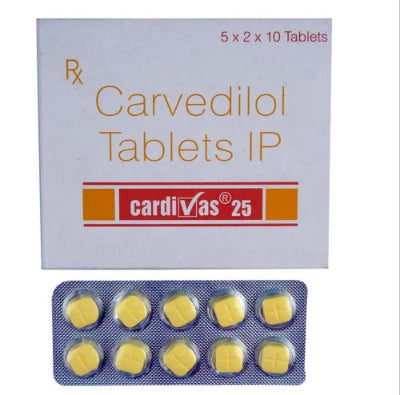 Cardivas 25 Mg (Carvedilol)