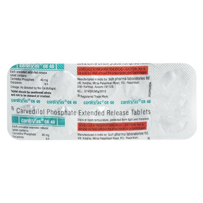 Cardivas CR 40 Mg (Carvedilol)