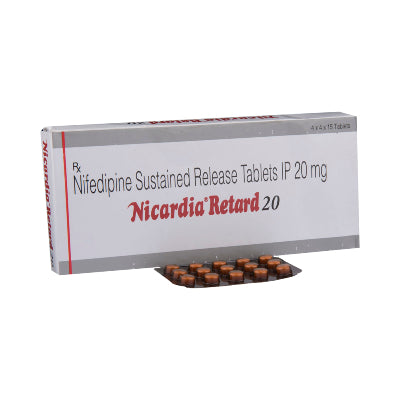 Nicardia Retard 20 mg (Nifedipine)