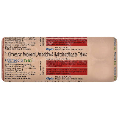 Olmecip Trio (Olmesartan 40mg/Hydrochlorothiazide 12.5mg/Amlodipine 5mg)