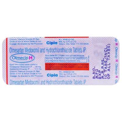 Olmecip H 20 Mg (Olmesartan/Hydrochlorothiazide)