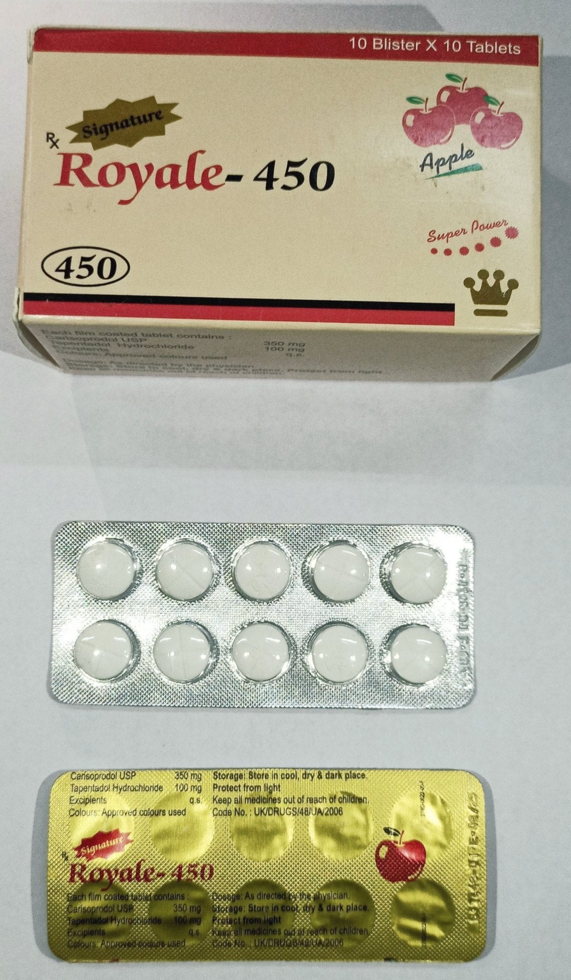 Royale 450 Mg (Carisoprodol/Tapentadol)