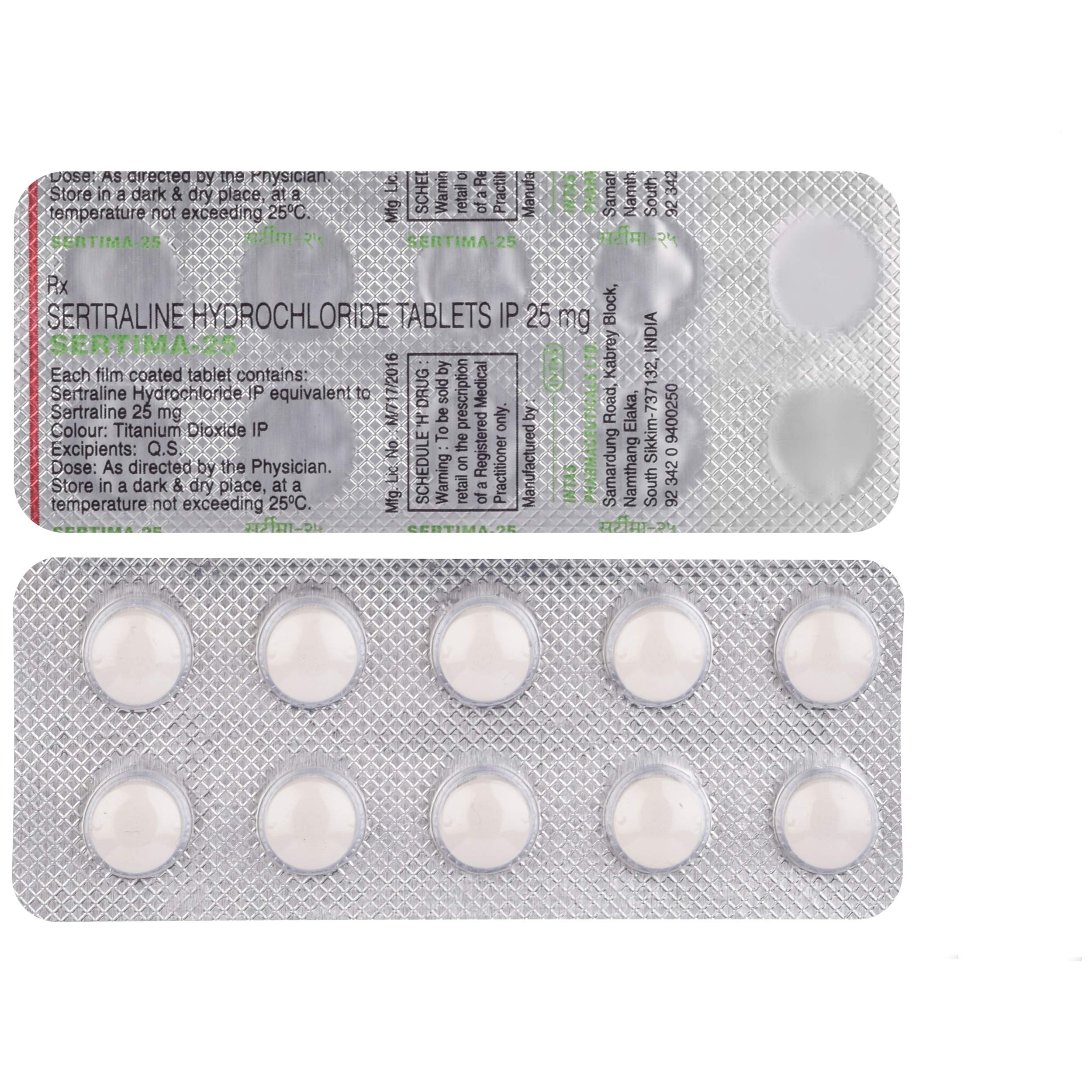 Sertima 25mg (Sertraline)