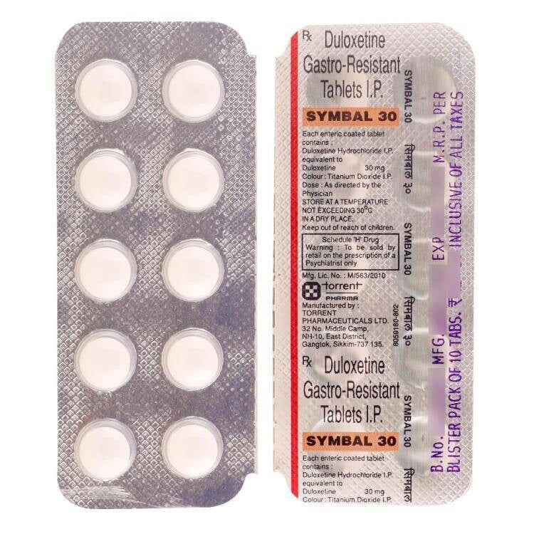 Symbal 30mg (Duloxetine)