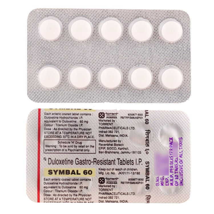 Symbal 60mg (Duloxetine)