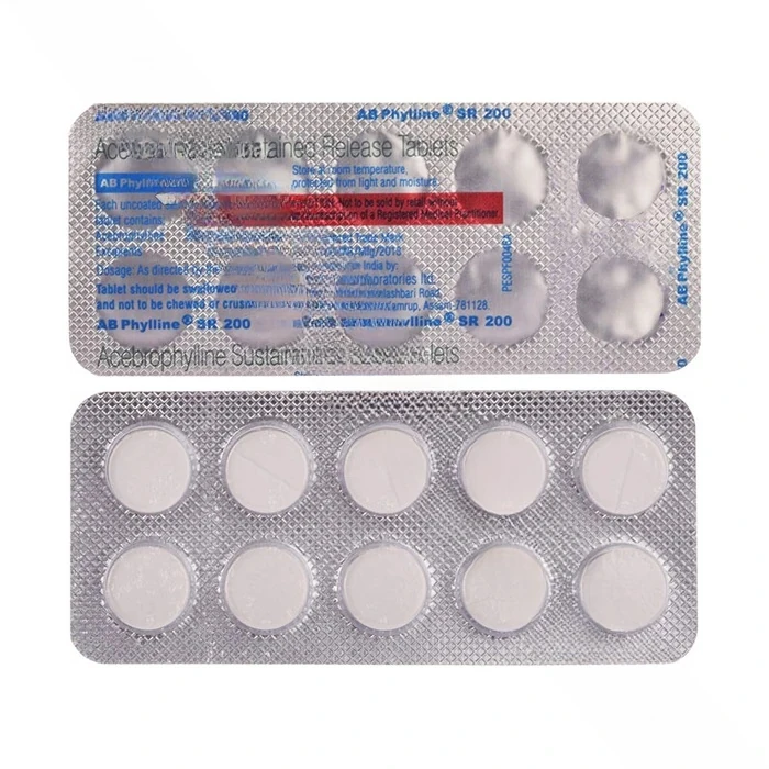 Acebrophylline Sustained Release 200 mg (Generic)
