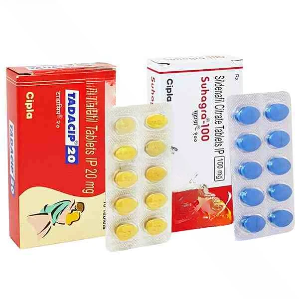 ED Duo Pack by Cipla 100 mg/20 mg (Sildenafil/Tadalafil)