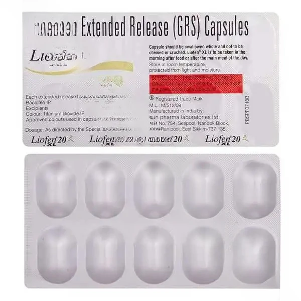 Baclofen Extended Release 20 Mg (Generic)