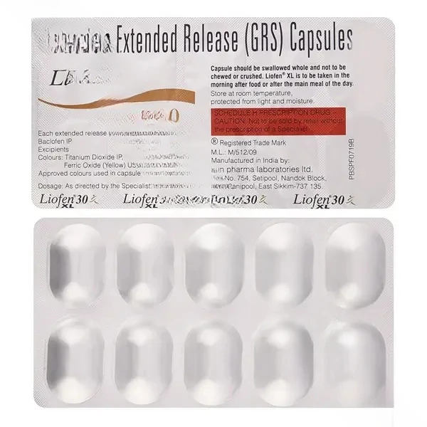 Liofen XL 30 Mg (Baclofen)