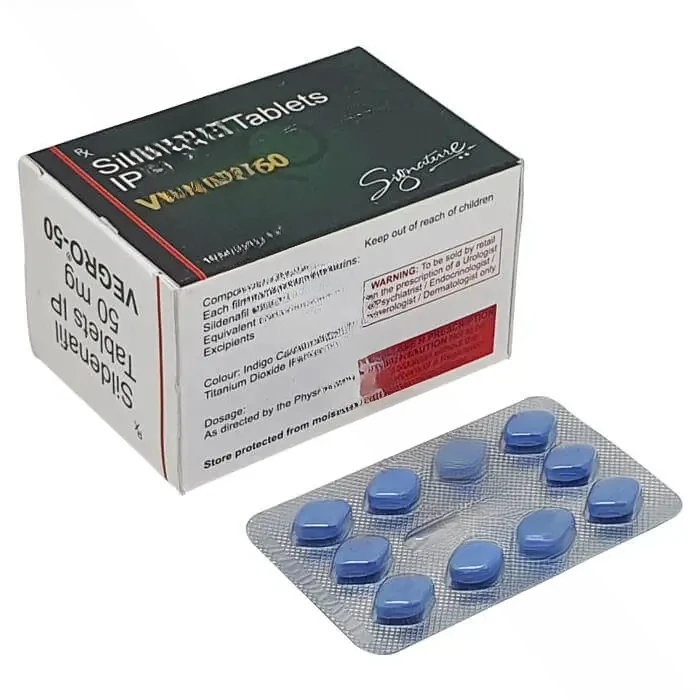 Vegro 50 mg (Sildenafil Citrate)