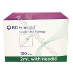 BD Emerald 2ml Syringe with 23G Needle (Syringe)