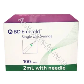 BD Emerald 2ml Syringe with 23G Needle (Syringe)