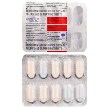 Glycomet-GP 0.5 Tablet (Metformin/Glimepiride)