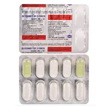 Glycomet-GP 3 Forte (Metformin/Glimepiride)