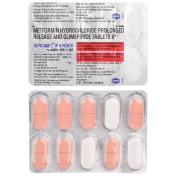 Glycomet-GP 4 Forte (Metformin/Glimepiride)