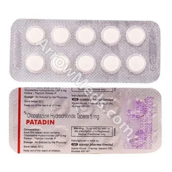 Patadin 5 mg Tablet (Olopatadine)