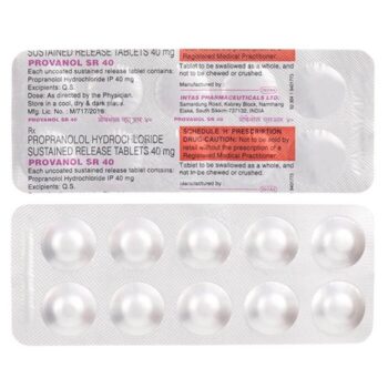 Provanol SR 40 Mg (Propranolol)