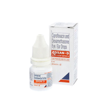 Zoxan D Eye/Ear Drop (Ciprofloxacin HCL/Dexamethasone)