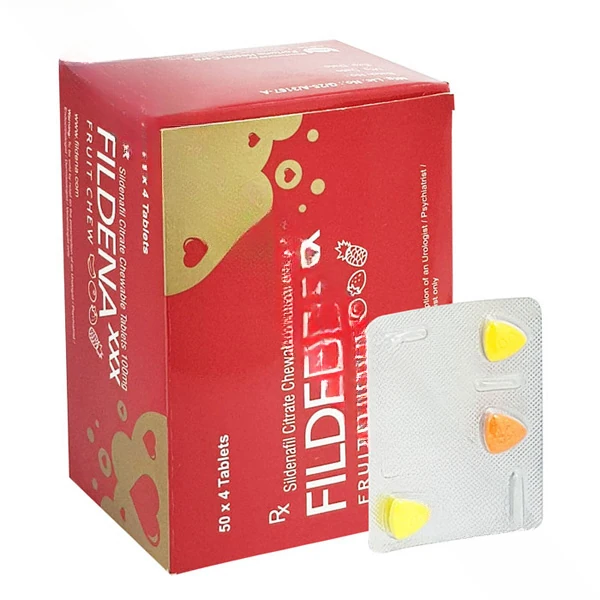 Fildena XXX 100 mg (Sildenafil Citrate) – Chewable