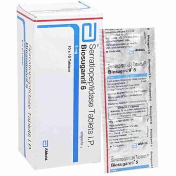 Biosuganril 5 mg (Serratiopeptidase)