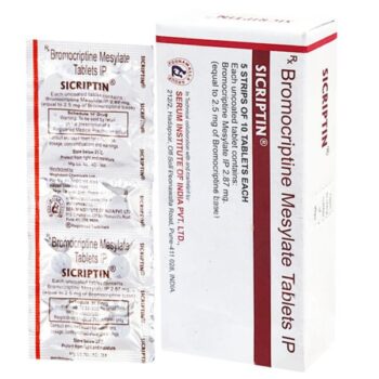 Sicriptin 2.5 mg Tablets (Bromocriptine)
